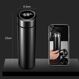 Stainless Steel Hot & Cold Smart 500ml Vacuum Thermos LED Temperature Display Indicator with Touch Screen - Image 4