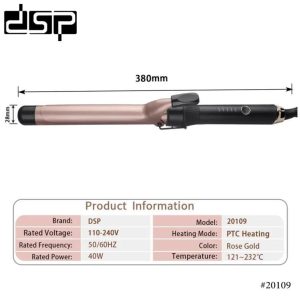 DSP 20109, Professional Hair Curler 28mm - Image 3