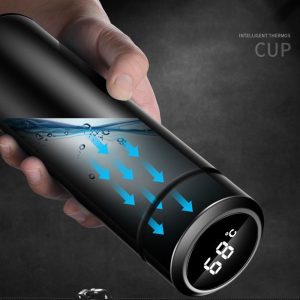 Stainless Steel Hot & Cold Smart 500ml Vacuum Thermos LED Temperature Display Indicator with Touch Screen - Image 5