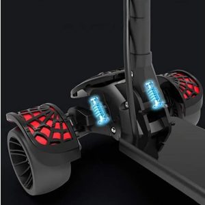 Kids & Teens Folding Kick Scooter, 4 Flash Wheels with Tri-Level Handle - Image 3