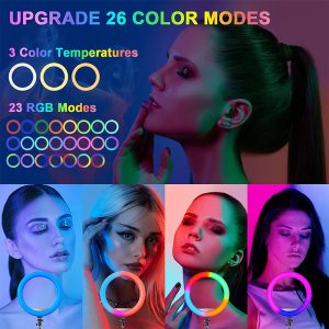 45cm RGB Led Ring Light Selfie With Remote & 2.1m Tripod - Image 3