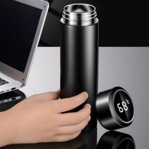 Stainless Steel Hot & Cold Smart 500ml Vacuum Thermos LED Temperature Display Indicator with Touch Screen - Image 6
