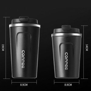 Travel Double Wall Vacuum Stainless Steel Coffee Cup - Image 4