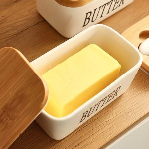 Butter & Cheese Storage Box with Knife - Image 5
