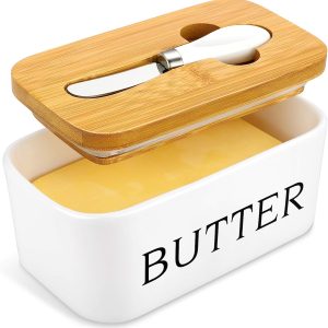 Butter & Cheese Storage Box with Knife - Image 1