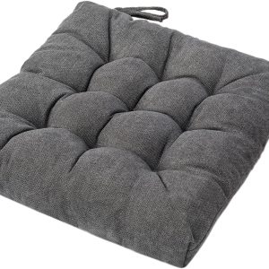 Faux Linen Chair Cushions 40 x 40 cm Pillow with Soft Laces SP088 - Image 2