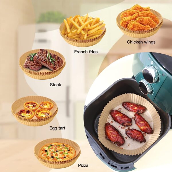 Buy Air Fryer Disposable Paper Liner,50pcs Air Fryer Liners Round Non-Stick  Airfryer Parchment Liners,Oil-proof,Water-Proof, car accessories, pet, electrical, cosmetics