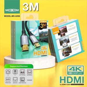 Moxom HDMI To HDMI Cable 4K HD Display 3M MX-AX56 - Image 3
