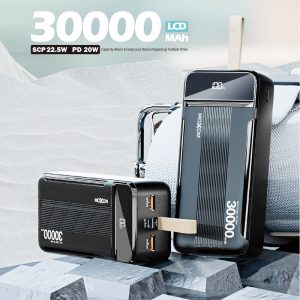 MOXOM MX-PB60 22.5w Super Fast charger Giant LCD 30000mAh Power Bank - Image 3