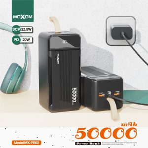 MOXOM MX-PB62 Power Bank 50000 mAh PD20W+QC3.0 (22.5W) - Image 4
