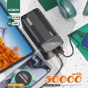 MOXOM MX-PB62 Power Bank 50000 mAh PD20W+QC3.0 (22.5W) - Image 5