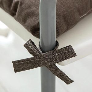Faux Linen Chair Cushions 40 x 40 cm Pillow with Soft Laces SP088 - Image 7