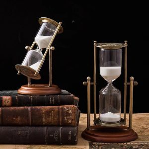 Sand Clock with Rotating Metal Frame Egg Timer - Image 3
