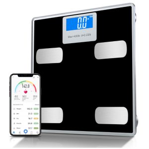 Body fat electric scales of via your phone measure your fat, water, muscle, bone mass - Image 1