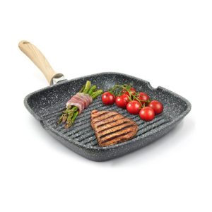 DSP 28CM TOUGHENED NON-STICK GRILLPAN CA006-D28-BLACK - Image 6