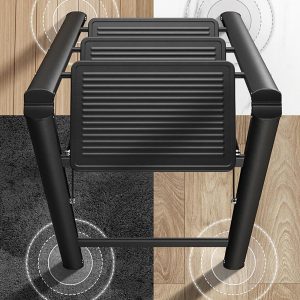 3 Step Ladder, Folding Step Stool with Wide Anti-Slip Thickened Pedal - Image 11