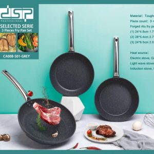 DSP 3-Pieces 24/24/28cm Toughened Non-Stick Fry Pan Set CA008-S01 - Image 4