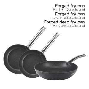 DSP 3-Pieces 24/24/28cm Toughened Non-Stick Fry Pan Set CA008-S01 - Image 5