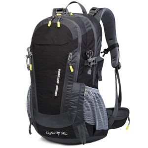 50L Waterproof Outdoor Camping Hiking Backpack With Survival Whistle #7015 - Image 4