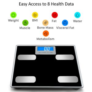 Body fat electric scales of via your phone measure your fat, water, muscle, bone mass - Image 2