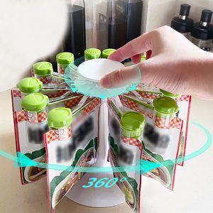 Rotating Spice Organizer Gripper Condiment Clips - Image 3