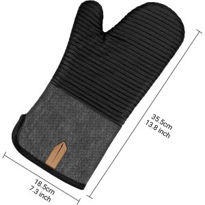 Heavy Duty Set of 4 Silicone Kitchen Oven Mitt - Image 8