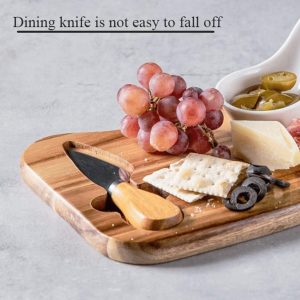 Luxury Unique Charcuterie Boards Thick with Knife - Image 6
