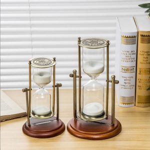 Sand Clock with Rotating Metal Frame Egg Timer - Image 5