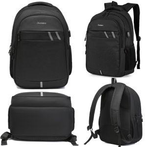 Water Resistant Travel Laptop Backpack with USB Charging Port - Image 3