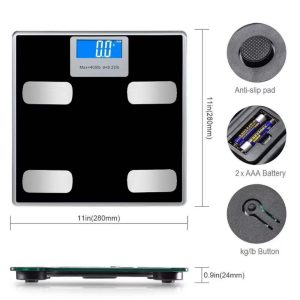 Body fat electric scales of via your phone measure your fat, water, muscle, bone mass - Image 4