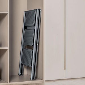 3 Step Ladder, Folding Step Stool with Wide Anti-Slip Thickened Pedal - Image 8