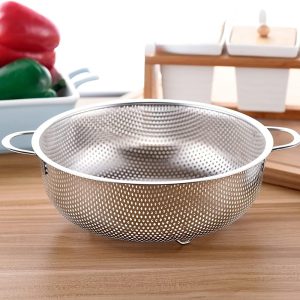 Vegetable Strainer Stainless Steel Colander with Handle - Image 5