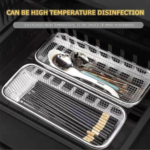 Stainless Steel Kitchen Drain Rack Storage Basket 31x13cm - Image 6
