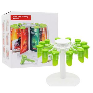 Rotating Spice Organizer Gripper Condiment Clips - Image 5