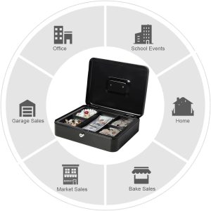 X-Large Cash Box with Key Lock (L23 X W30 X H9)CM - Image 3