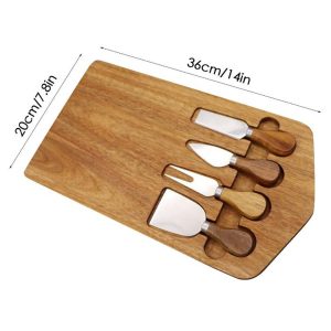 Luxury Unique Thick Charcuterie Boards 3 Knife Set - Image 3