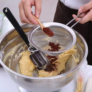 Premium Fine Mesh Strainers Stainless Steel Set of 3 Kitchen Sieves - Image 7