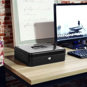 X-Large Cash Box with Key Lock (L23 X W30 X H9)CM - Image 2