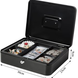 X-Large Cash Box with Key Lock (L23 X W30 X H9)CM - Image 1