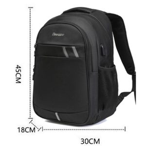 Water Resistant Travel Laptop Backpack with USB Charging Port - Image 8