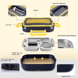 Electric Lunch Box, 3 in 1 for 12V, 24V & 220V - Image 5