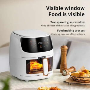 Silver Crest S-18, Air Fryer New 8 Liter Airfryer Touch Display Model - Black - Image 3