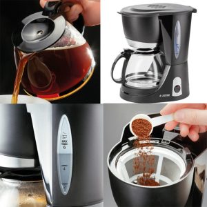 Hoffmans HM-3009, Filter Coffee Machine With Glass Jug 625ml - Image 5