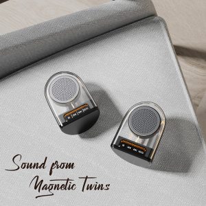 Moxom MX-SK31, RGB LED Wireless Twin Speaker Transparent geomagnetic Connected - Image 3