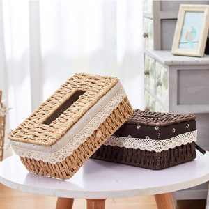 Rectangular Tissue Box Holder (L24 X W14 X H10)CM - Image 3