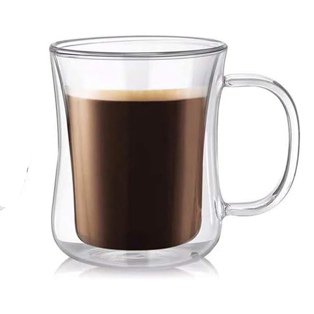 220ml Latte Double Wall Cappuccino Glasses (D8 X H9.5)CM - TezkarShop ...