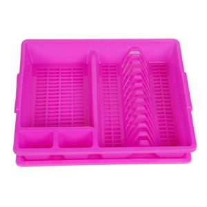Dish Rack 45 x 38 cm with Drainer Tray - Image 4