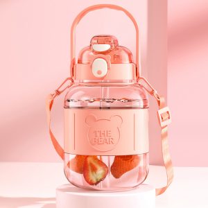 1000ML Kids School Water Bottle With Mobile Holder - Image 5