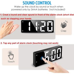 Cool Gift, Wide LED Alarm Clock SZ-810 - Image 2