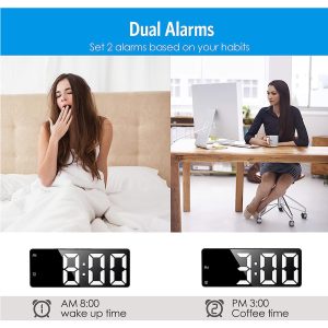 Cool Gift, Wide LED Alarm Clock SZ-810 - Image 3